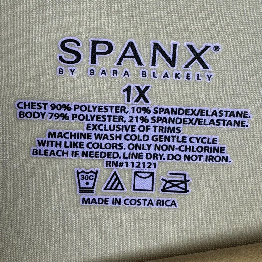 Spanx Shapewear Cami Womens 1X Beige Control Tank Smoothing Slimming Undershirt - Picture 4 of 9
